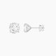 3 ct Square Cushion White Lab Diamond Stud Earrings | (6 ct total)